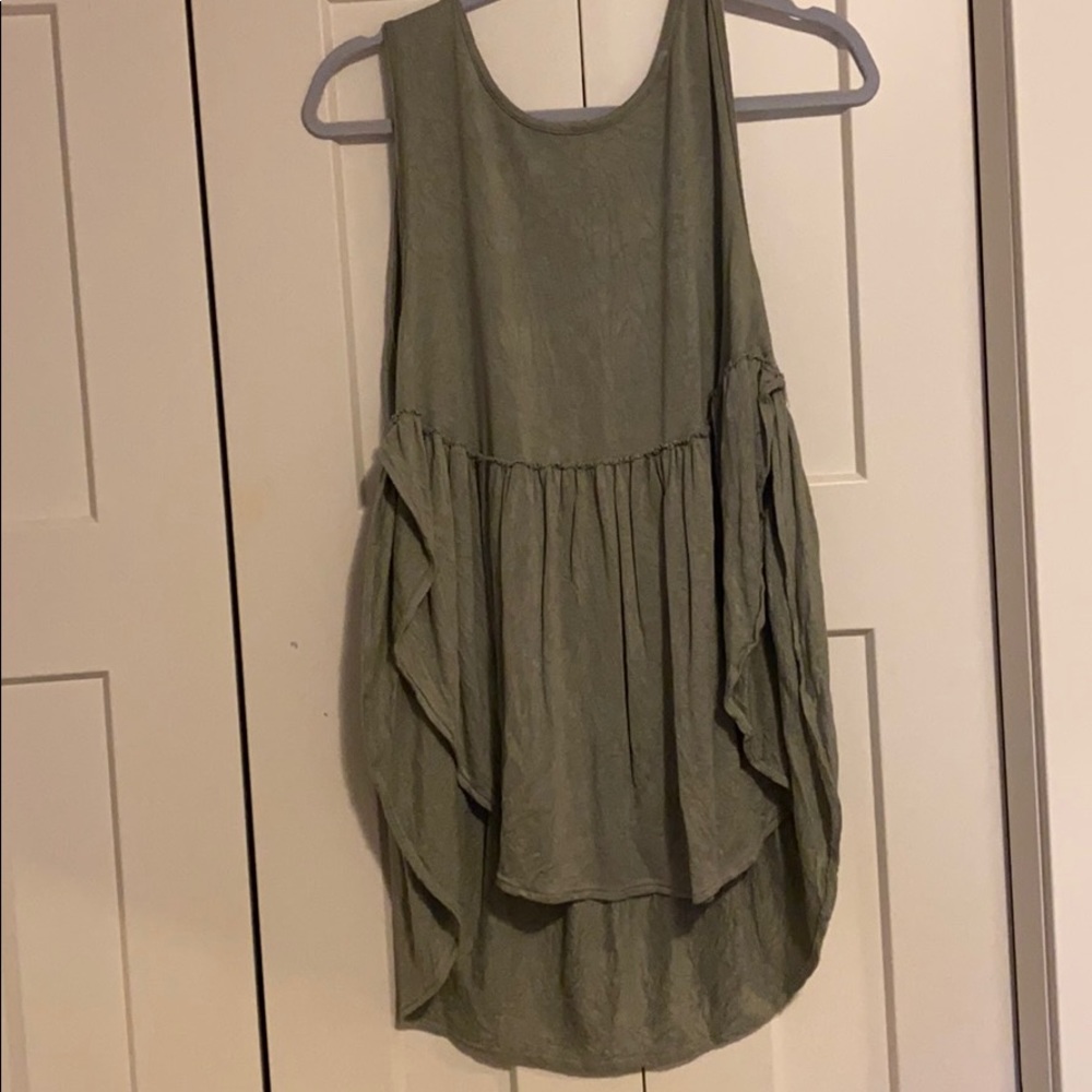 Kimchi Blue Olive Green Tank Top w/open sides